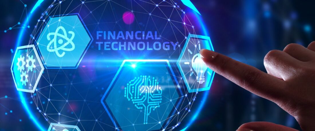 Holograma con la palabra Financial Technology